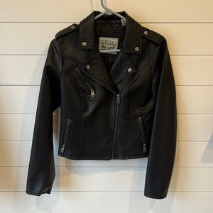 Levi’s black Moto jacket size XS